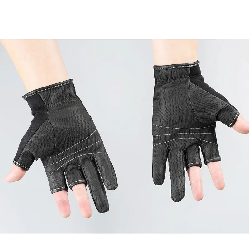 1 пара рыболовные Нескользящие перчатки с тремя пальцами | Спорт и развлечения