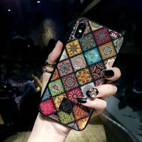 luxury bling glitter phone cases for iphone x 8 7 6 6s plus gold foil soft silicone cover for iphone xs max xr retro flower case