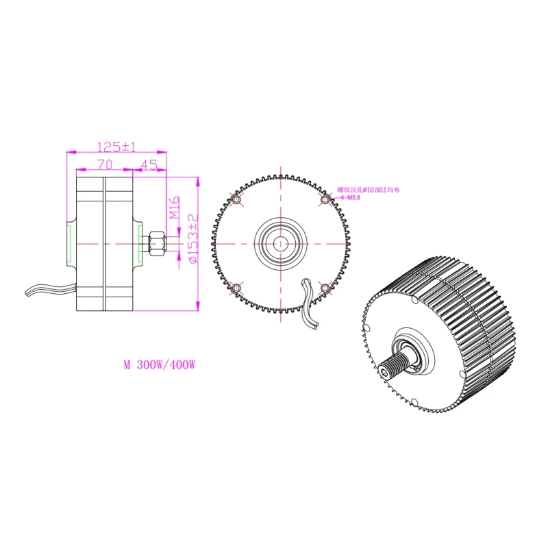12 V/24 V 100 200W 300W 400W альтернативные генераторы электроэнергии постоянный магнит генератор ветровой турбины генератор