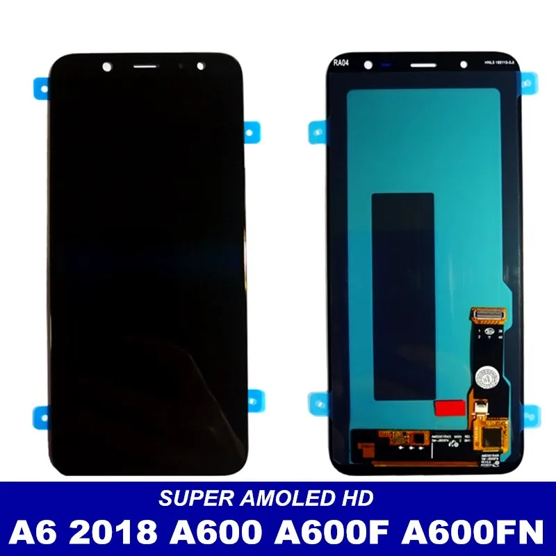 100% тест Высокое качество lcd для samsung Galaxy A6 2018 A600 A600F A600FN дисплей кодирующий