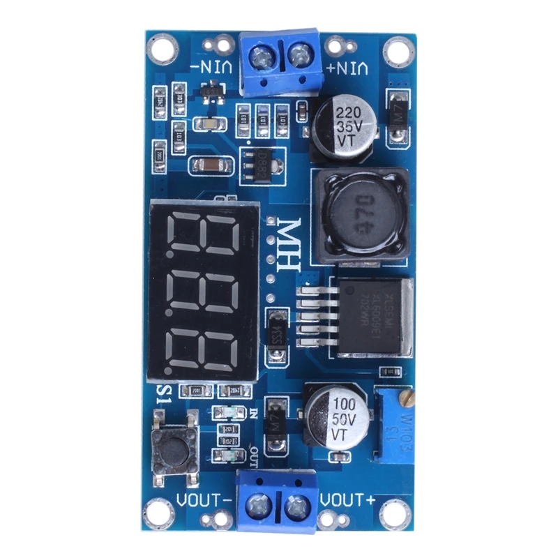 Горячая XD-LM2577 DC-DC Регулируемый повышающий модуль источника питания с 3-цифра