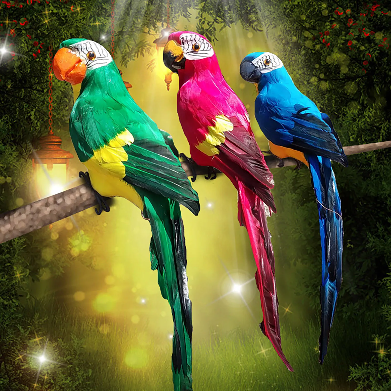 Творческий Имитация попугая попугай миниатюрный пейзаж орнамент животных