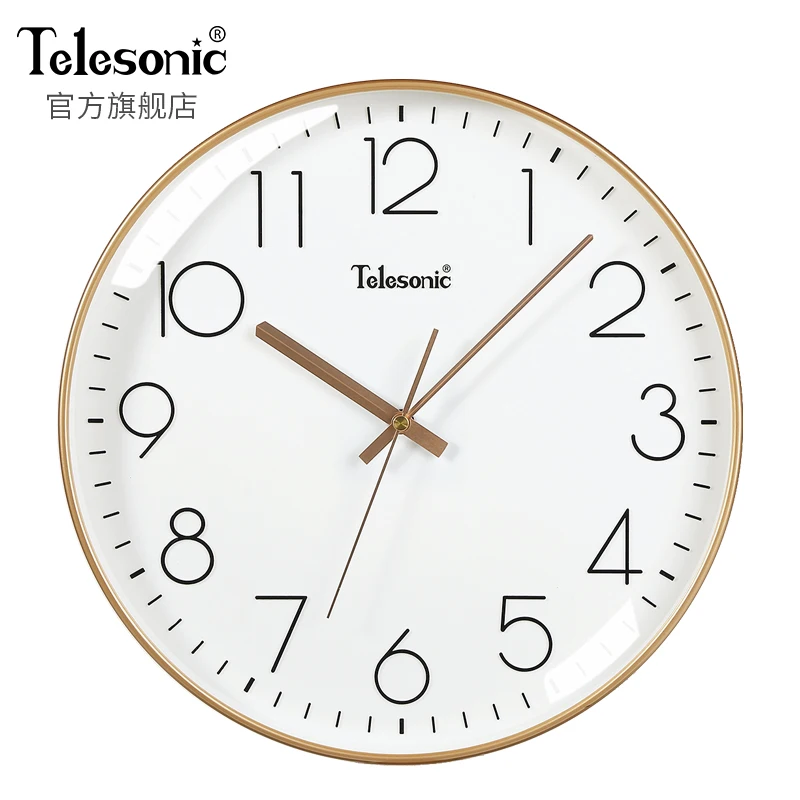 

Gold Nordic Simple Living Room Wall Clock Modern Design Creative Bedroom Silent Kitchen Office Classic Home Decoration AA50ZB