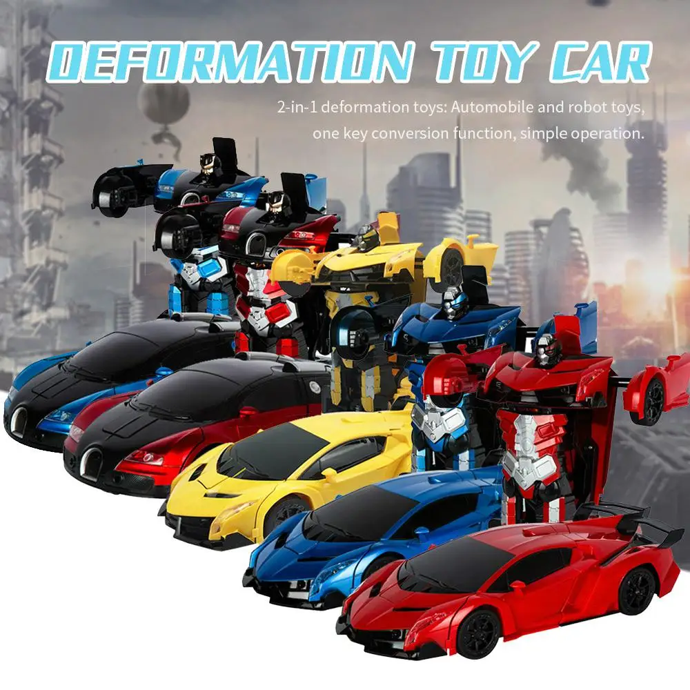 RC трансформирующийся автомобиль робот игрушки 1:12 большой жесты зондирования