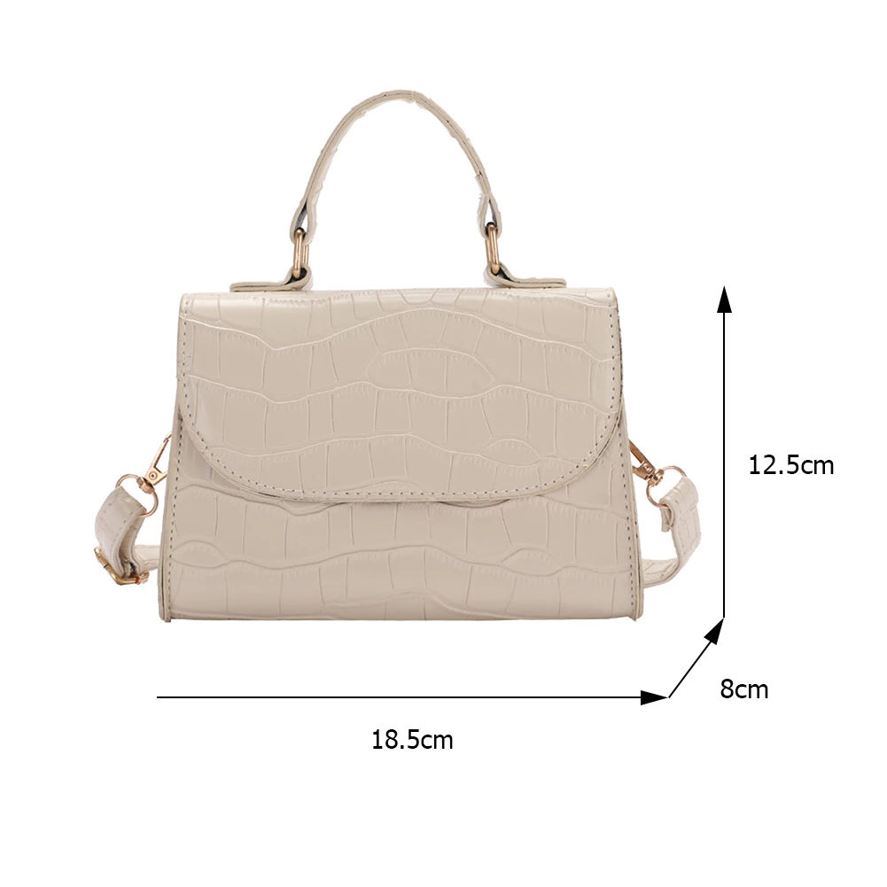 

Female Baguette Handbags with Stone Pattern Printed Tote PU Leather Embossing Shoulder Underarm Bags for Shopping