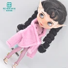 Модная плюшевая куртка с капюшоном, меховое пальто, подходит для кукол Blyth Azone OB22 OB24 16