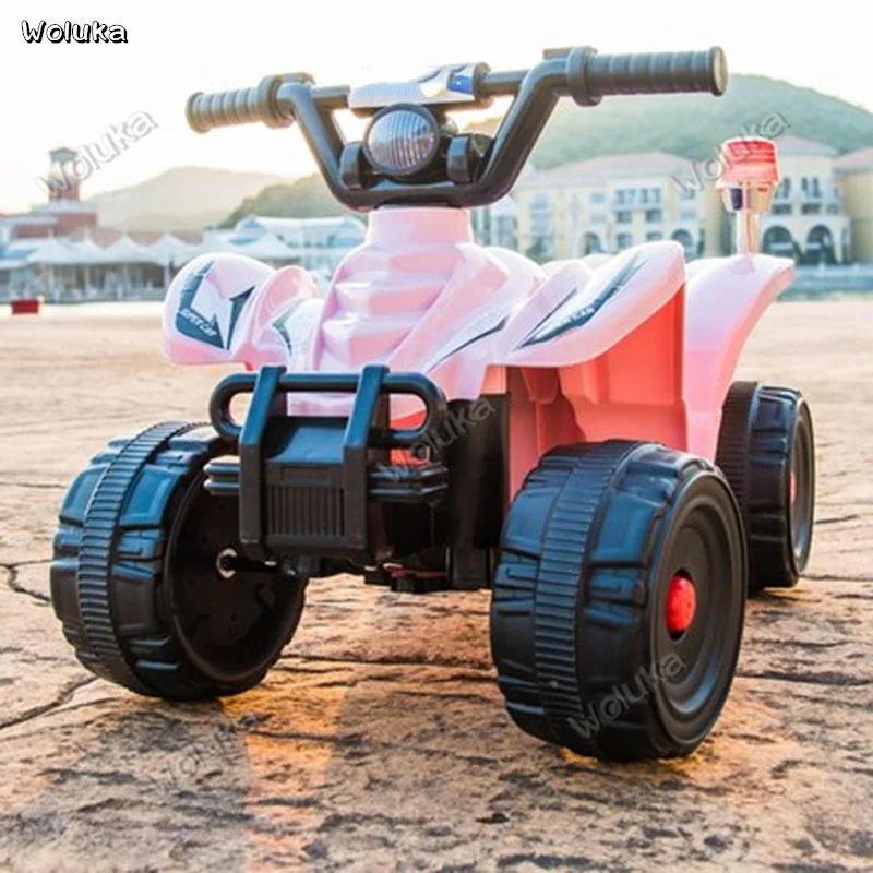 Детский Электрический мотоцикл четырехколесный квадроцикл 1 3 года детская