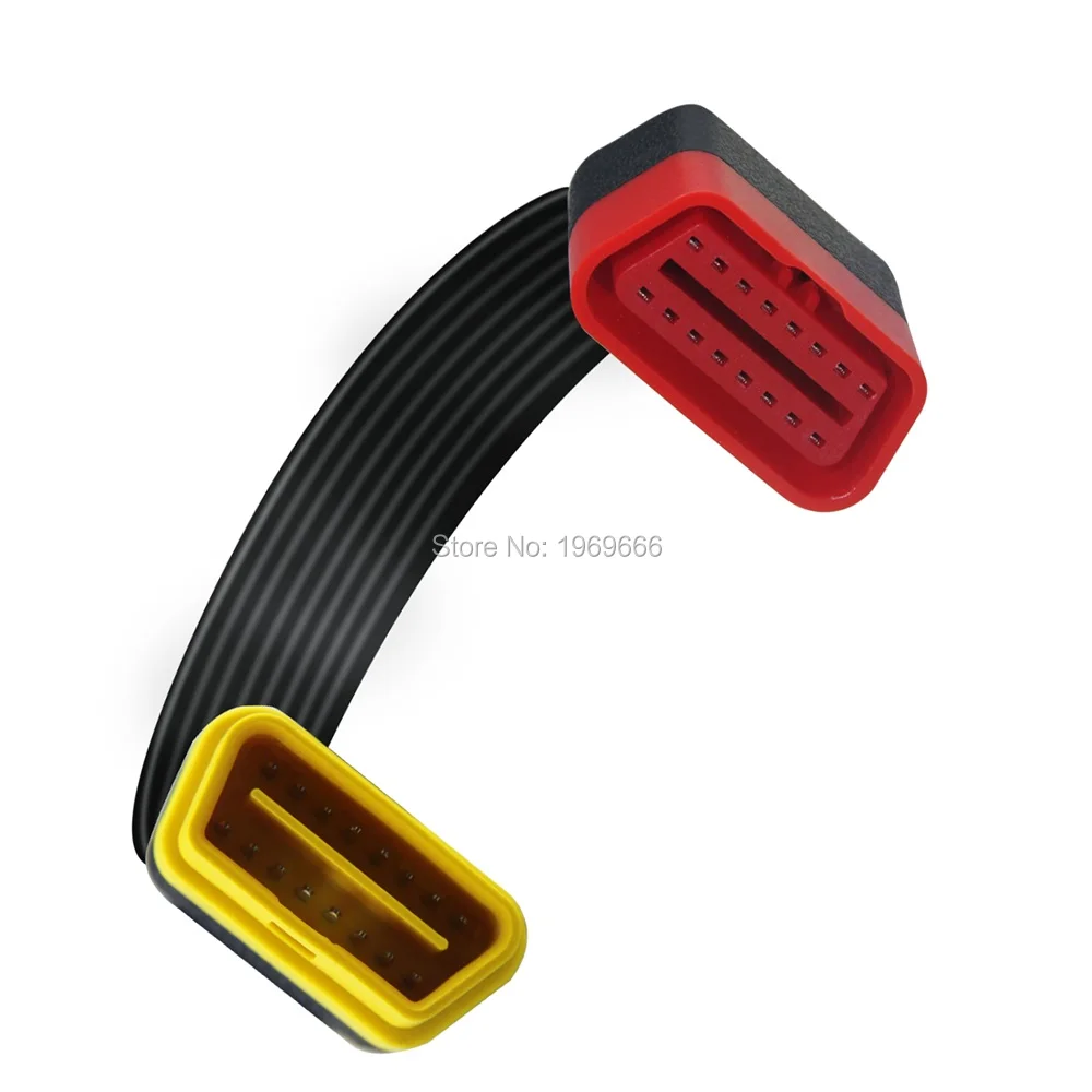 Удлинительный кабель 60см OBD для Launch X431 V / PRO 3 / Easydiag 3.0 / Mdiag / Golo OBDII Расширенный разъем 16Pin мужчина к женщине Автомобиль Диагностический Аксессуар
