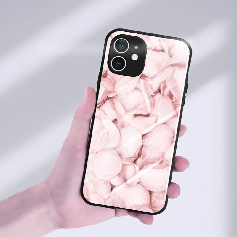 

Instagram Followers Europe Rose Phone Case Coque For Apple iPhone 11 12 Pro Max XR X XS SE 2020 Mini Tempered Glass Cover Shell