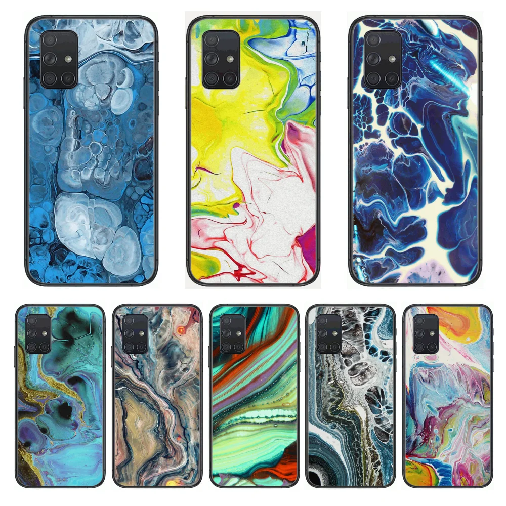 

Abstract style Phone Case Hull For Samsung Galaxy A 50 51 20 71 70 40 30 10 E 4G 5G S Black Shell Art Cell Cover