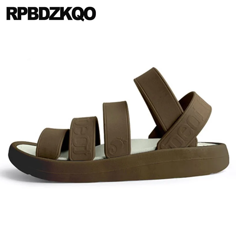 Сандалии гладиаторы мужские резиновые Босоножки с открытым носком