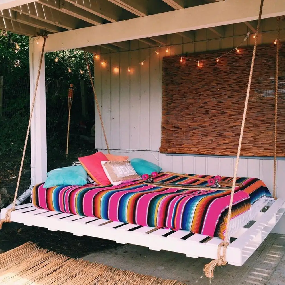 OurWarm Новый мексиканский вечерние Serape хлопковая скатерть 210x150 см для вечеринки в