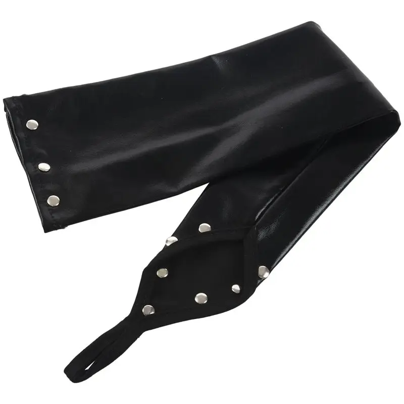 1 пара Glam Arm Warmer Goth Wet Look блестящие металлические перчатки без пальцев Клубная