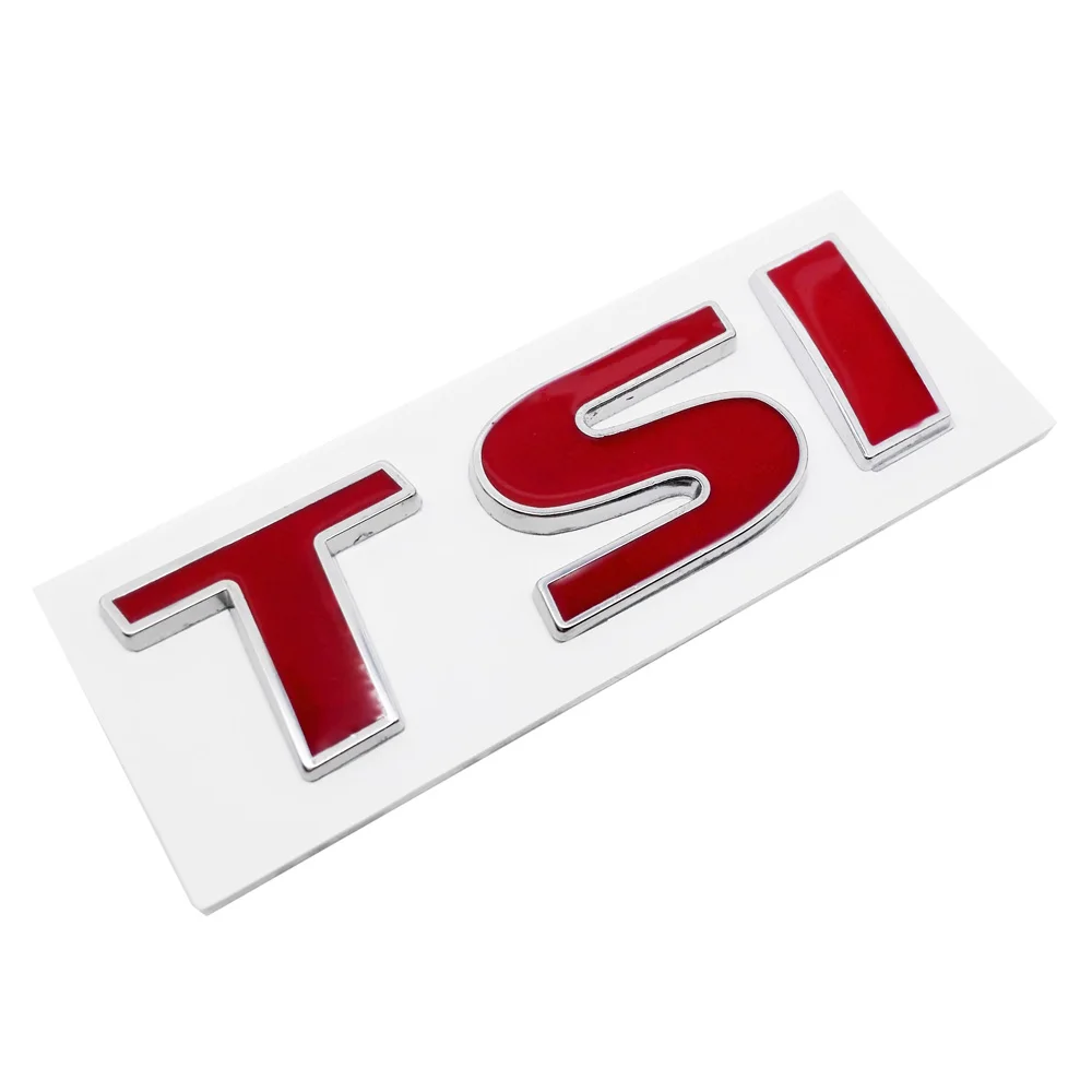 TSI Автомобильная Передняя решетка эмблема для Фольксваген Поло Гольф 5 7 Tiguan Passat b5 b6 Jetta Bora Touareg Vento Авто Наклейка Стайлинг