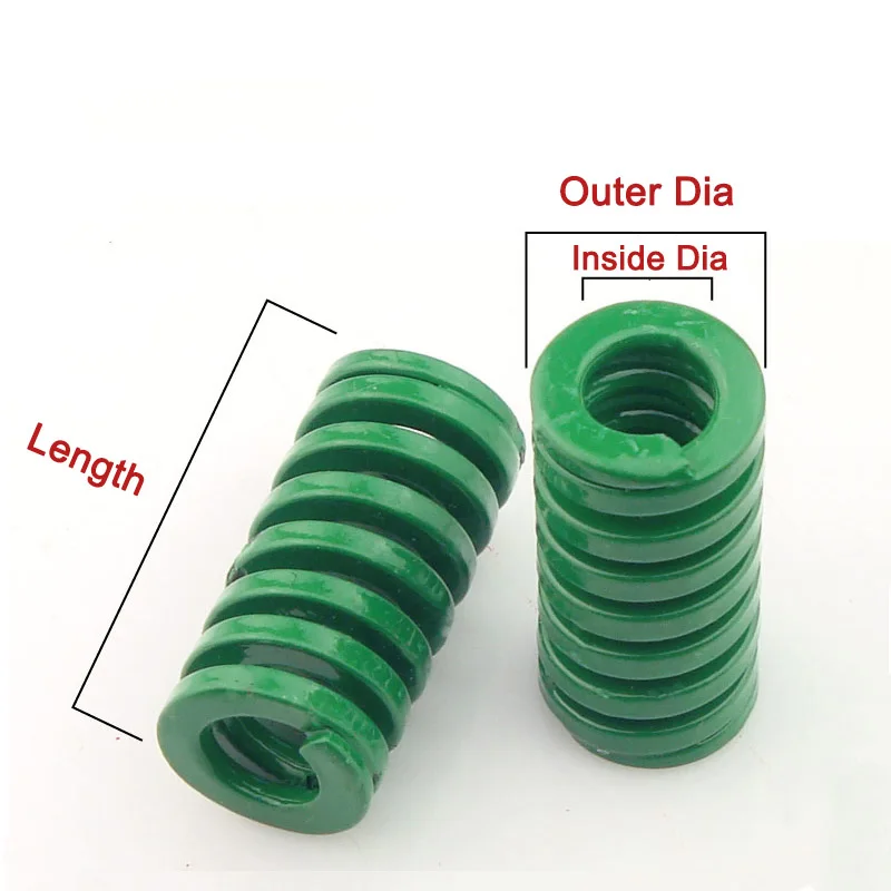 1Pcs Mould Die Compression Spring Green Heavy Load Stamping Springs For Hardware Outer Dia 14mm Inner Dia 7mm Steel Material images - 6