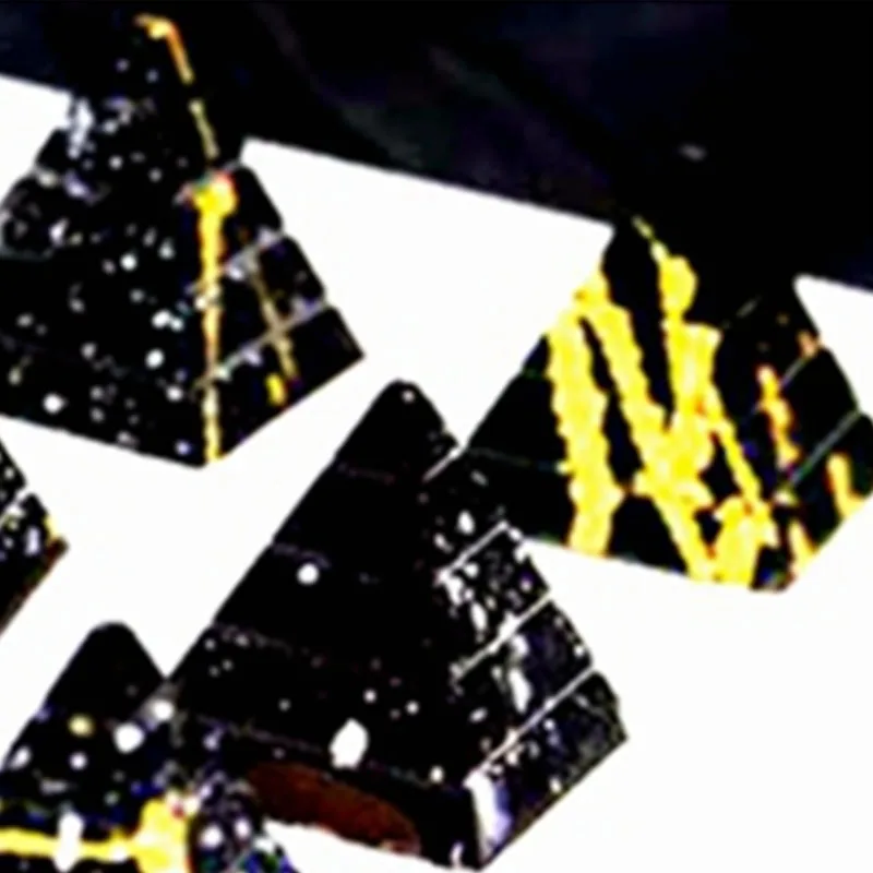 3D Еда Класс пирамиды Форма Поликарбонат форма для шоколада Сделай Сам шоколад шт