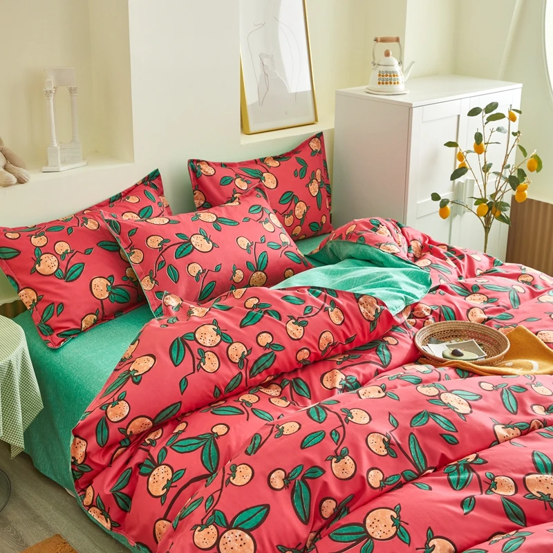 3/4 шт. Комплект постельного белья из полиэстера | Дом и сад