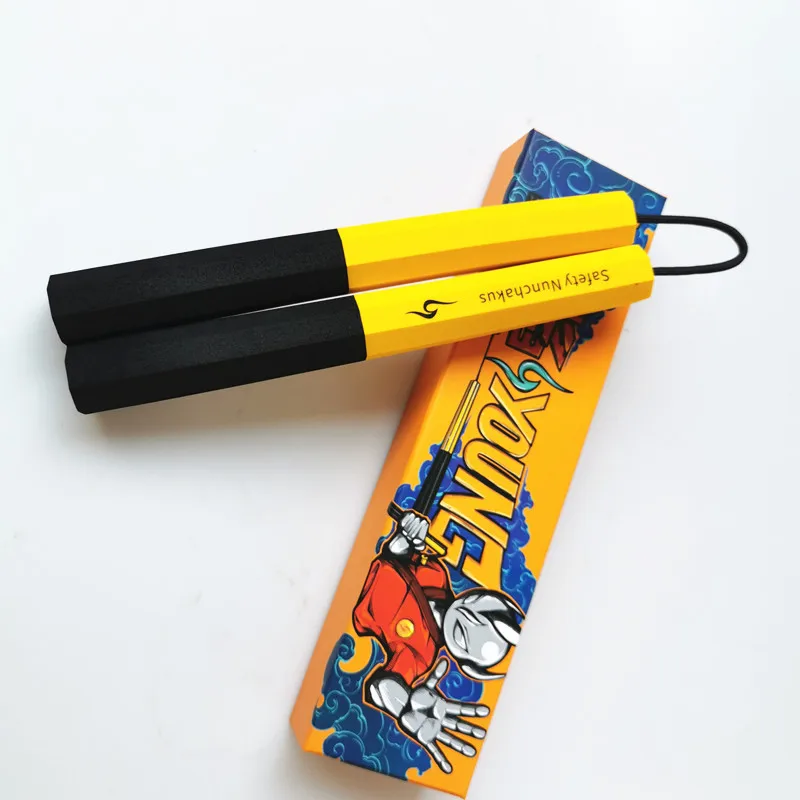 Pro-environment Rodeo keselamatan Nunchakus/губка пена shuangjieao/сверхпрочная Губка Nunchakus боевые искусства обучение