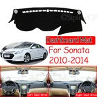 Противоскользящий коврик для приборной панели Hyundai Sonata 2010, 2011, 2012, 2013, 2014 YF, защита от солнца, автомобильные аксессуары