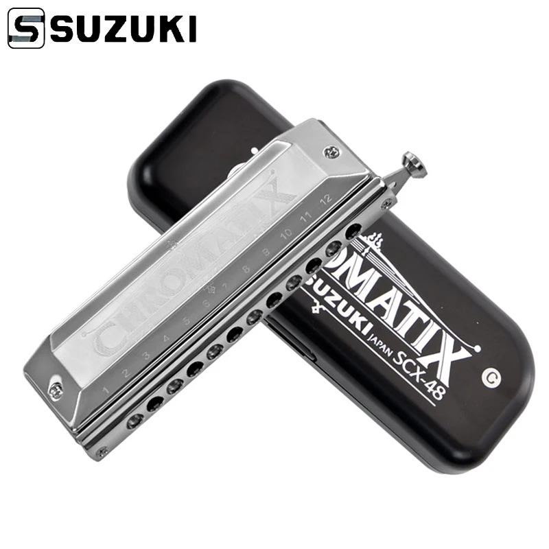 Suzuki Chromatix Series SCX 48 56 64 Deluxe 12 Hole Chromatic SCX48 SCX56 SCX64 Key of C|Губная гармошка| |