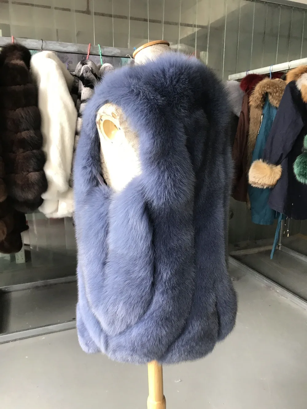 Tatyana furclub новые зимние куртки женские длинные жилеты из лисьего меха топы из натурального Лисьего меха модные уличные повседневные меховые жилеты