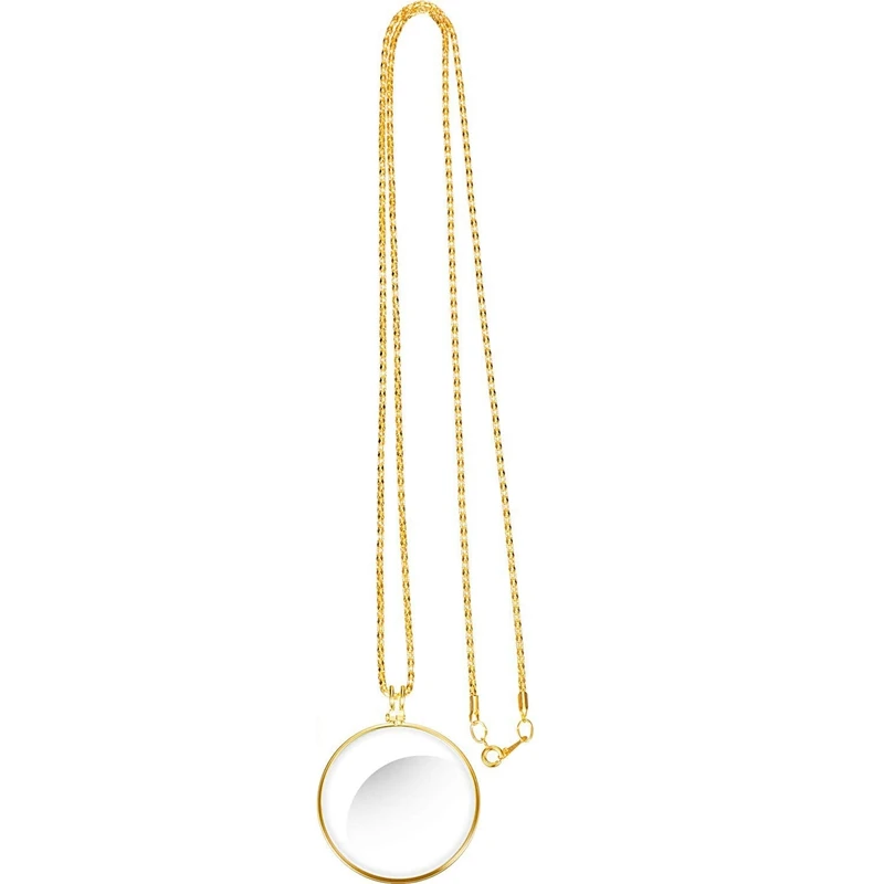 

4 Pcs 5X nifying Glass Necklace nifier Pendant Optical nifier with Necklace for Library, Reading