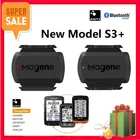 Измеритель скорости компьютера MAGENE Gemini 210 S3 + датчик скорости и частоты вращения педалей + Bluetooth для Strava Garmin Bryton велосипедный компьютер