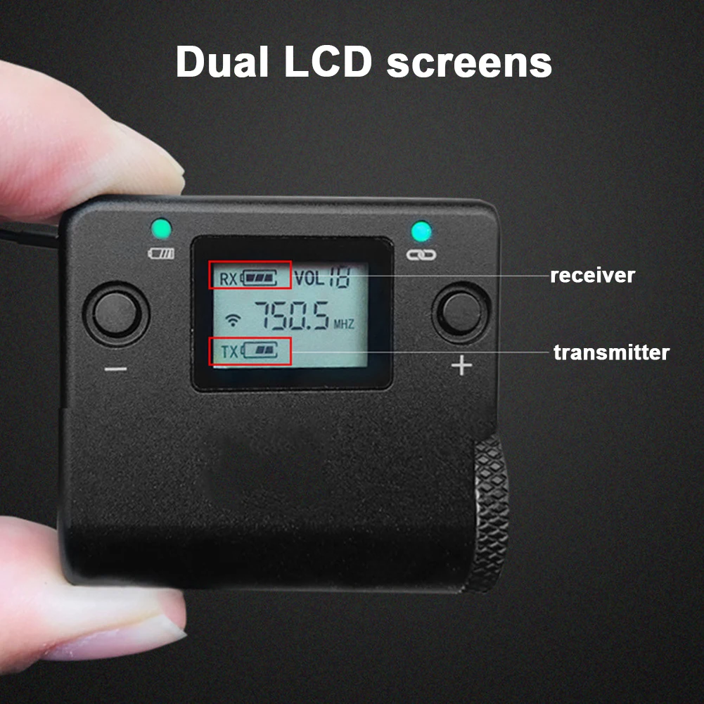 Беспроводной УВЧ конденсаторный микрофон DSLR камера всенаправленный приемник