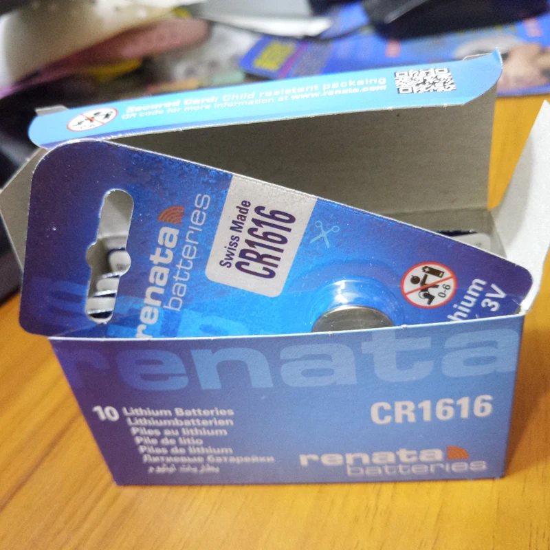 100X renata CR1616 CR 1616 3v литиевая батарея с пультом дистанционного управления