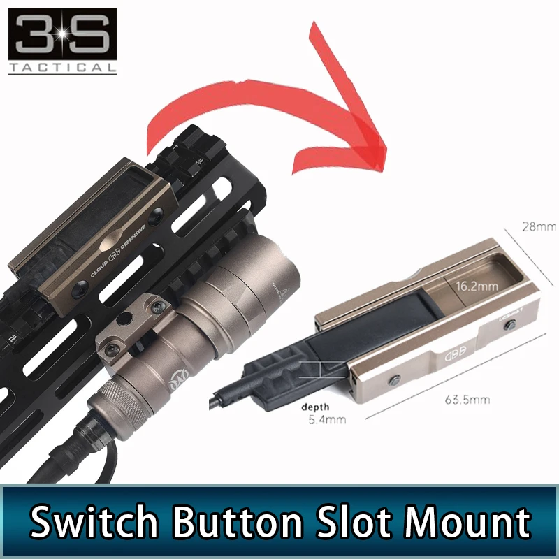 CNC металлическая кнопка дистанционного переключения слот крепления накладки