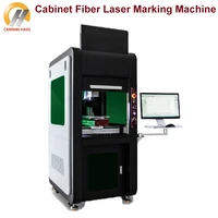 cabinet 50w fiber laser marking machine for metal deep engraving marking