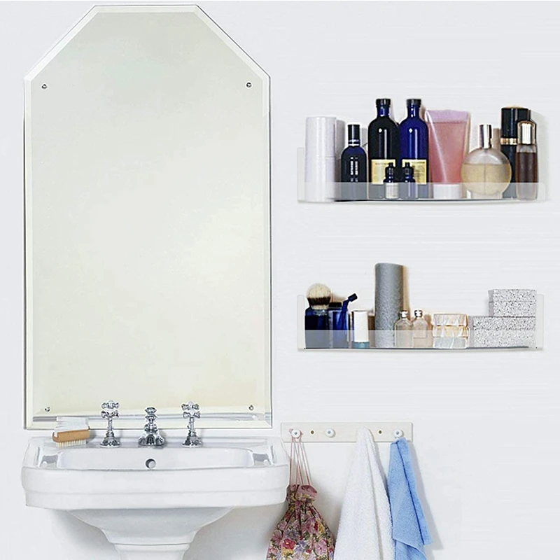 15 дюймов прозрачные акриловые плавающие полки для стен настенные книжные детей