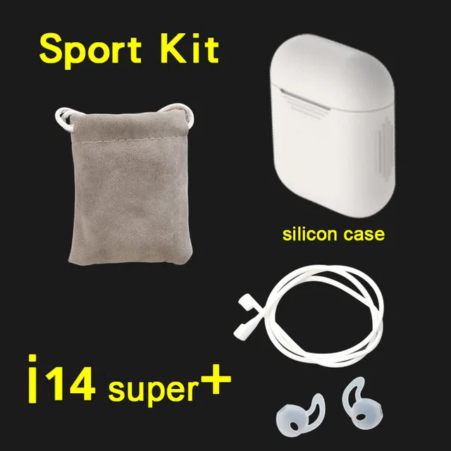 i14 with White Case I14 TWS, беспроводные наушники, Hifi, Bluetooth 5,0, наушники, игровая гарнитура, шумоподавление, свободные руки, наушники, Micro pk, i30, TWS, i7, i7s - Цвет: i14 with White Case