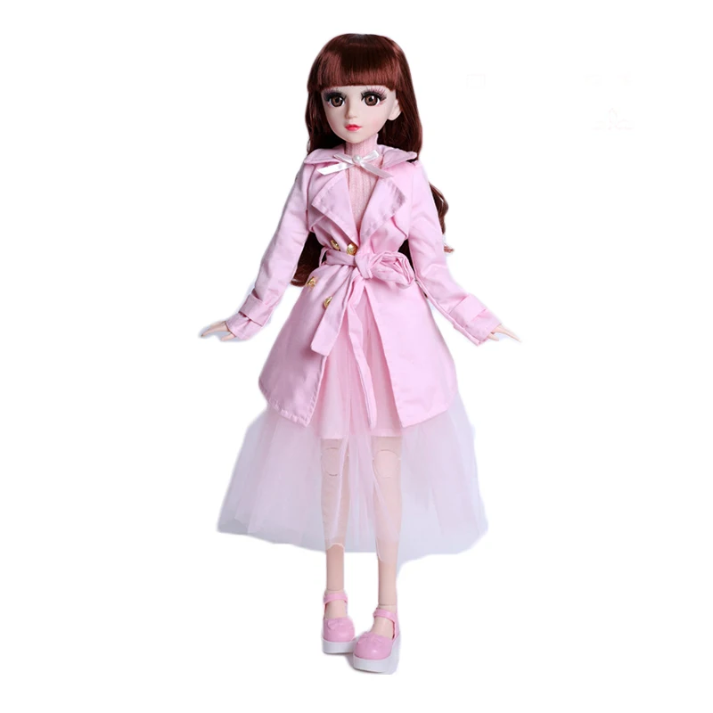 Повседневная одежда для шарнирных кукол 60 см тренчкот 23 дюйма повседневная