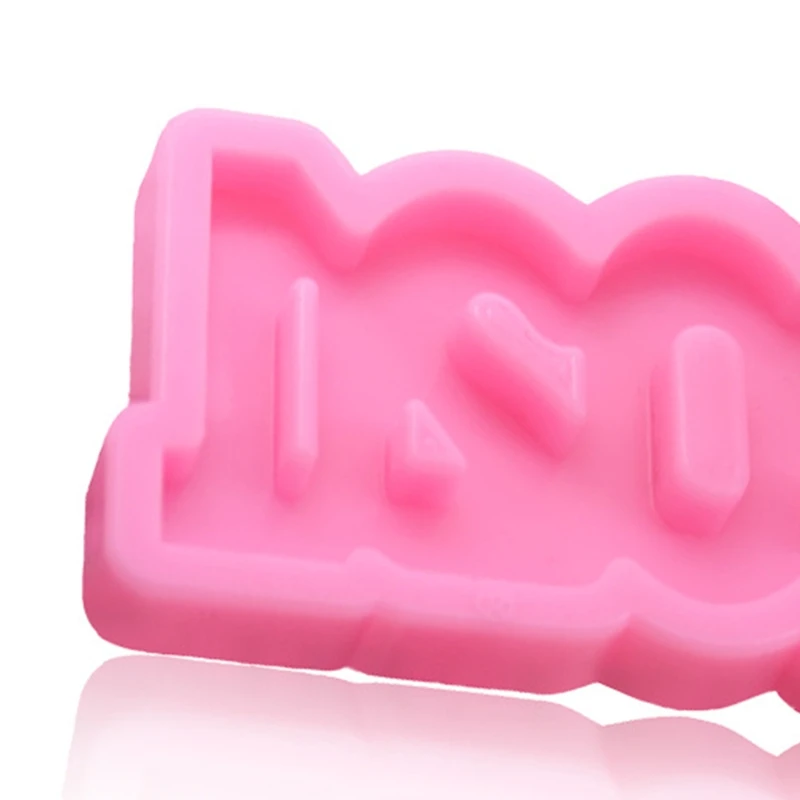 

Glossy 2021 Keychain Epoxy Resin Mold DIY Crafts Pendants Decorations Casting Tools Charm Jewelry Earrings Silicone Mould