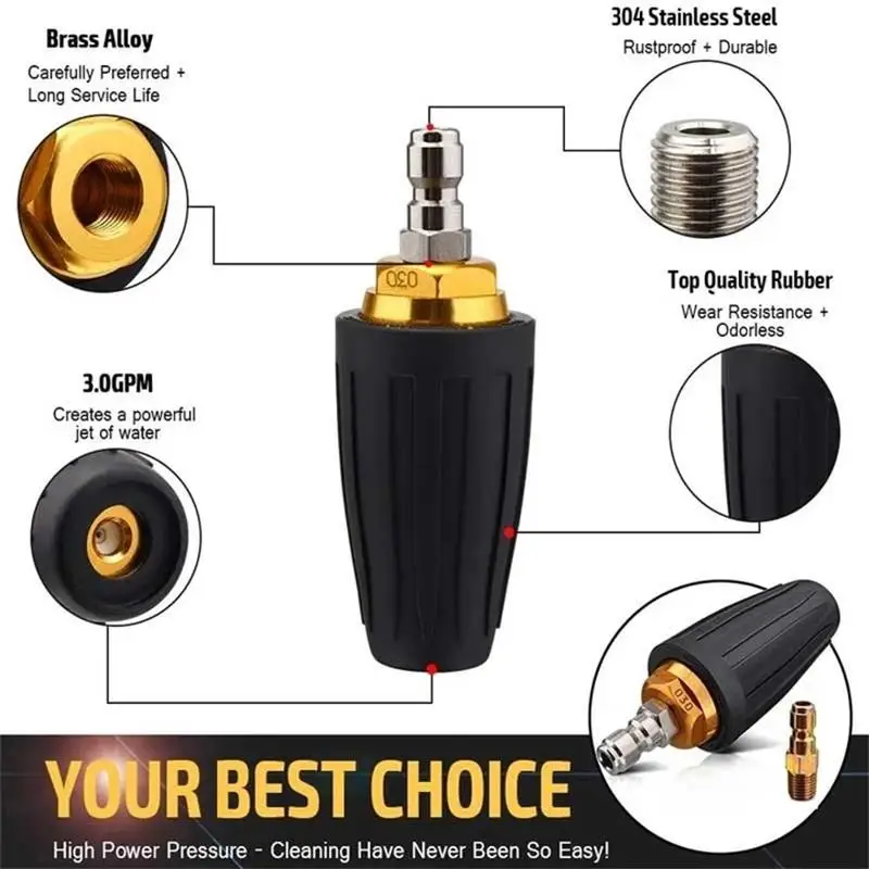 Вращающаяся Форсунка для мойки высокого давления 1/4 дюйма 360 psi|Опрыскиватели| |