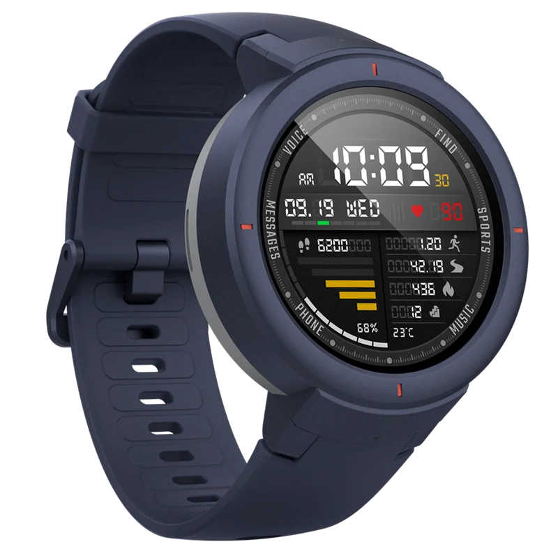 amazfit verge a1801 wifi smart wrist watch ip68 waterproof smartwatch wearable device heart iphone android free global shipping