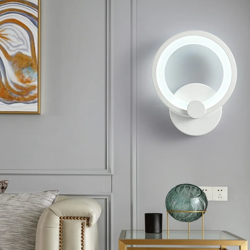 

LED Wall Lamp For Bathroom Bedroom Wall Sconce White Indoor Lighting Lamp AC100-265V LED Wall Light Indoor Lighting