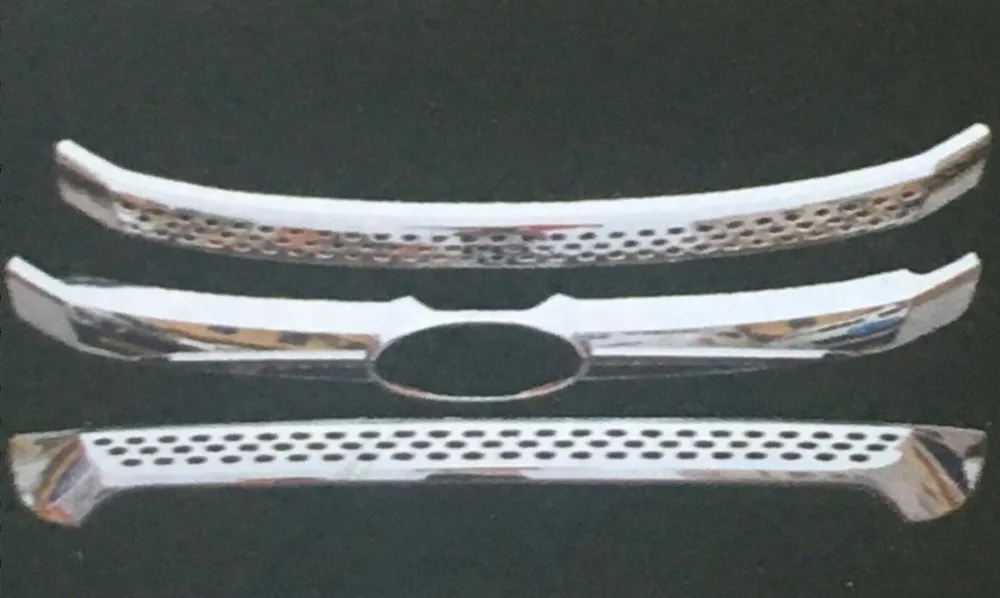 3 шт. ABS передняя средняя решетка гриль крышка декоративная лента отделка для Ford