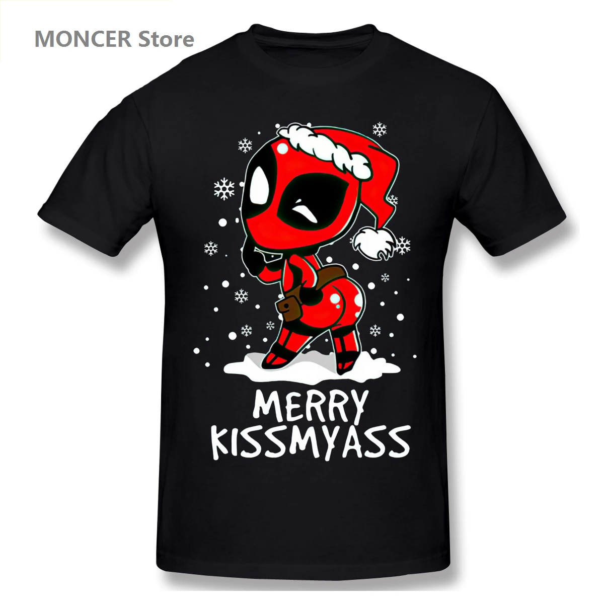 

Kiss Love Me Christmas Deadpool T Shirt Men/WoMen T-shirt Short Sleeve Graphics Tshirt Brands Tee Tops