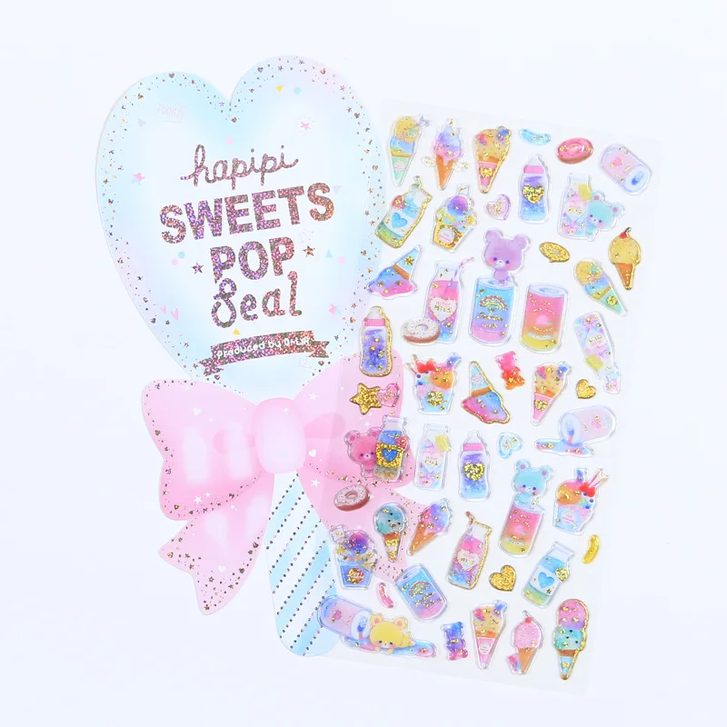 1 компл./лот канцелярские наклейки забавные конфеты дневник декоративные