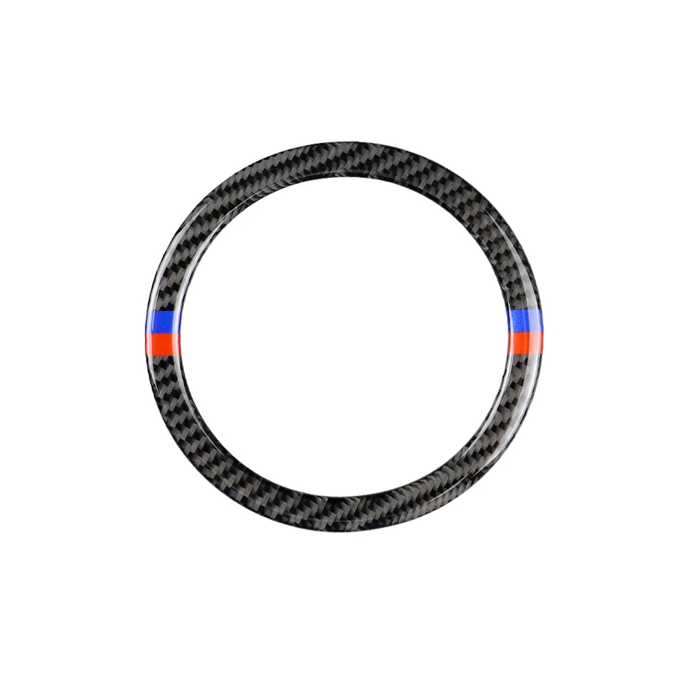 Tefanball Carbon Fiber Car Steering Wheel Stickers Cover Trim For Mini Cooper R55 R56 Countryman R60 Paceman R61 Car Accessories - Название цвета: C 02