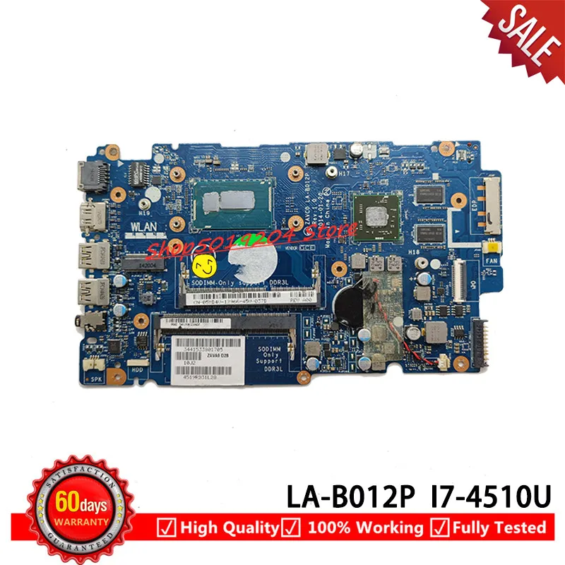 CN-05MD4V 05MD4V 5MD4V для DELL 5447 5442 5542 5547 Материнская плата ноутбука ZAVC0 LA-B012P с SR1EB I7-4510U 100%