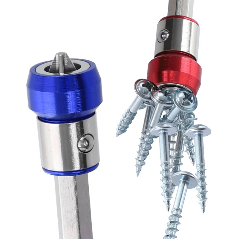 Отвертка бит магнитное кольцо S2 Сталь отвертка Намагничивающее Устройство для 1/4