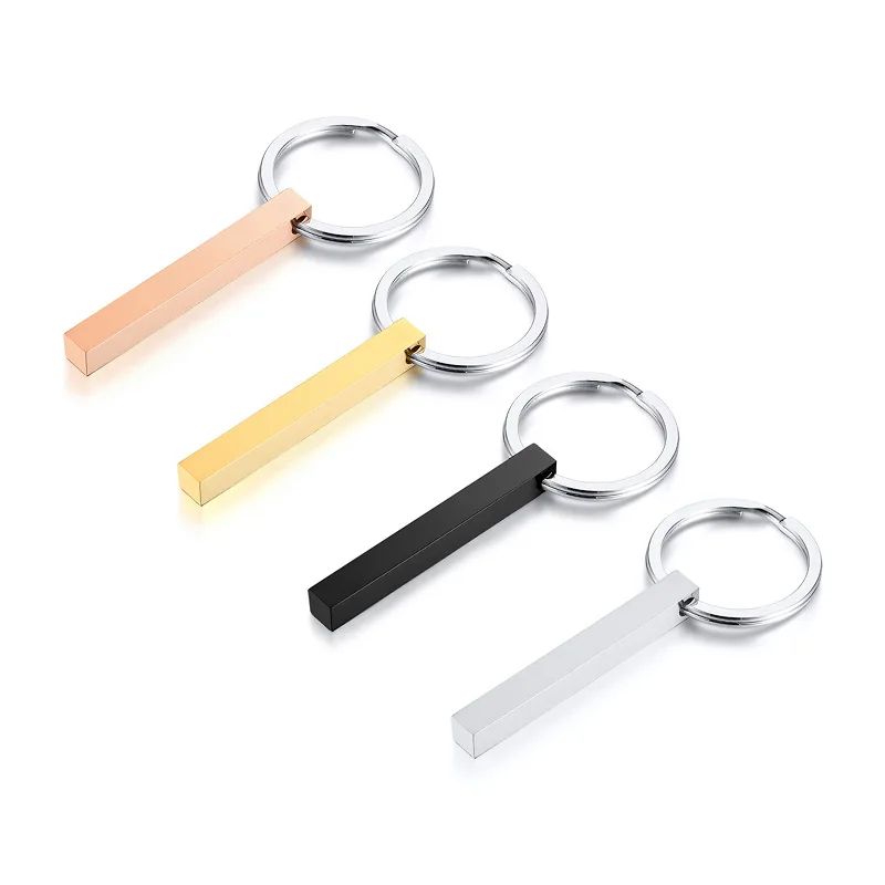 Simple Style Key Chains Can Be Engraved Letters In Stainless Steel Pendant Ring New Fashion Jewelry Love &amp Friendship Gifts | Украшения