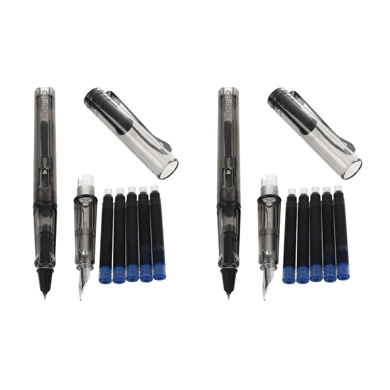 Jinhao 10 шт. синие чернила 599 все серии 2 Костюмы средняя тонкая ручка перьевая 5