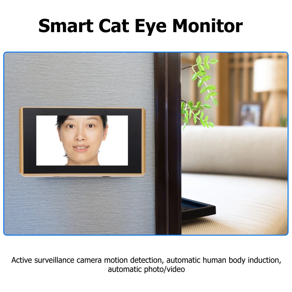

1 Set 2MP Electronic Cat Eye Doorbell Household Night Vision Door Detector