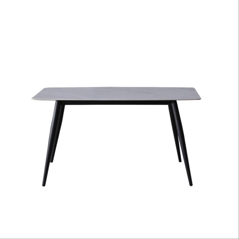 

Slate dining table simple Nordic modern small household rectangular table table chair combination