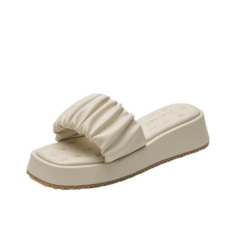 

Wedge Slippers Women Summer Luxury 2021 New Fashion Soft Bottom Sandals Flat Flops Casual Woman Shoes Plus Size Sandalias Mujer