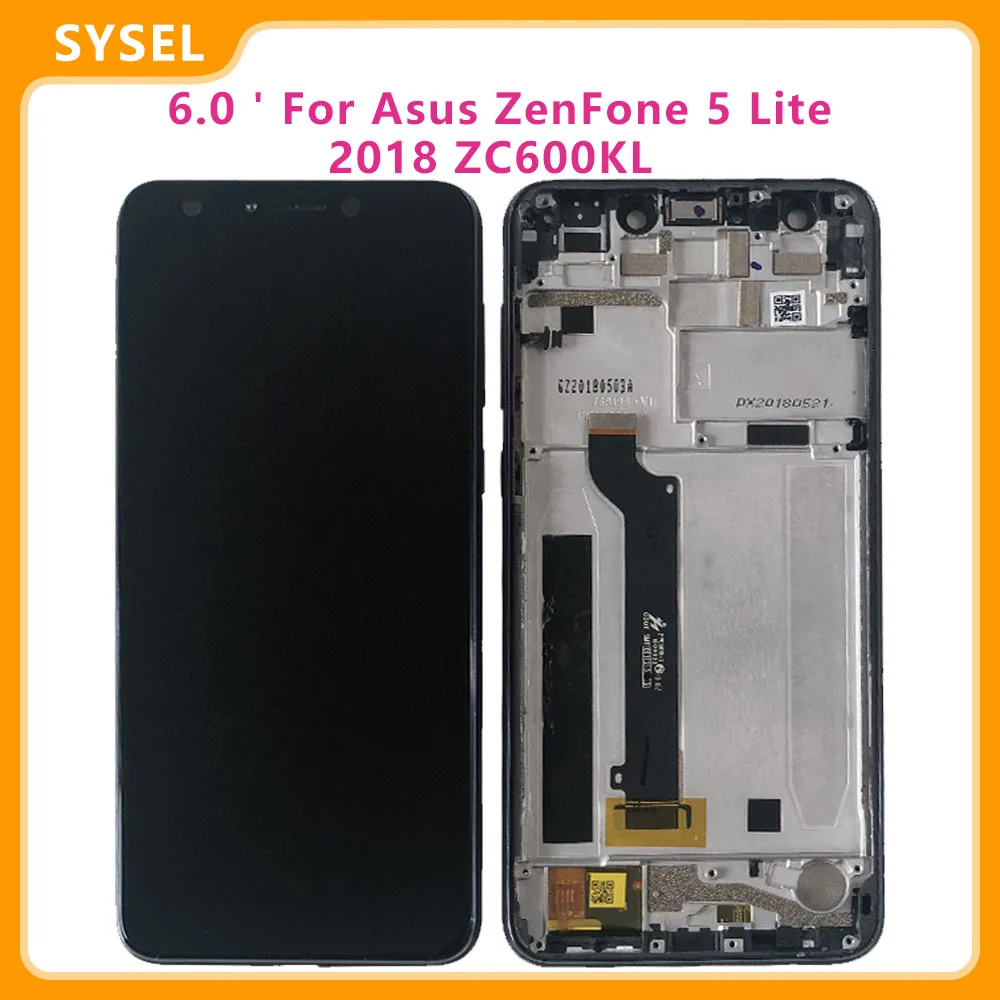 Оригинальный 6 0 &quotдля Asus ZenFone 5 Lite 2018 ZC600KL ЖК сенсорный экран Экран Для Zenfone 5Q X017DA S630